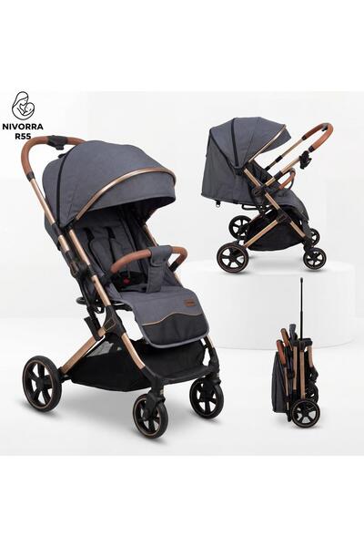 NIVORRA 2-in-1 Two-Way Luxury Baby Stroller - Reversible Parent & Forward Fac...