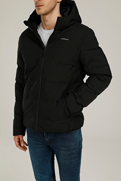 lumberjack Sn22 Nolan Down Jacket 1p Black Manchetă scurtă pentru bărbați