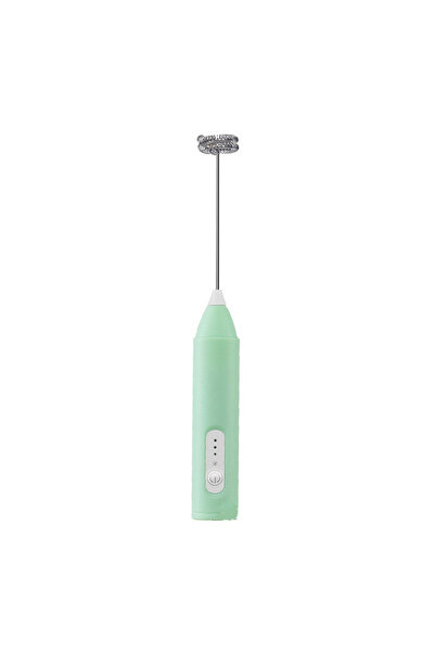Choice1 light green Electric Milk Foamer Blender Stainless Steel Handheld Mil...