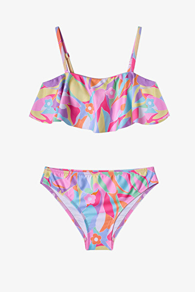 Penti Girl's Tropic Bandeau Floral Bikini Set