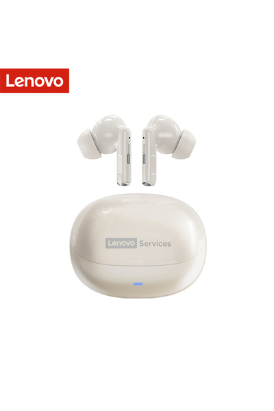 choice2 Lenovo Beige ﻿ LE257 Headphones TWS Wireless Bluetooth 6.0 Earphone H...