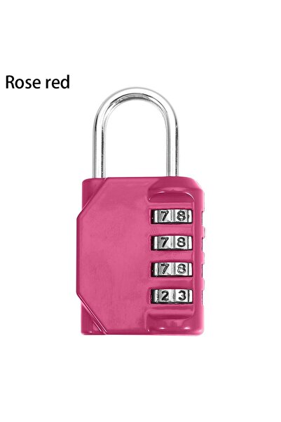 Choice1 rose red Metal Code Lock 4 Dial Digit Password Lock Resettable Combin...