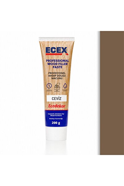 ecedekor ECEX Ceviz Ahşap Dolgu Macunu Tüp (200gr)