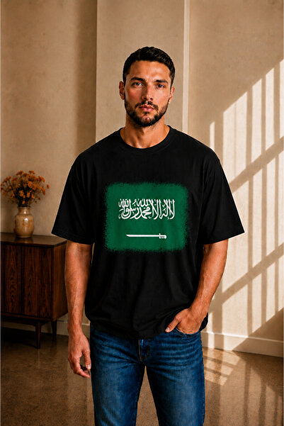 sngl tekstil Tricou cu mânecă scurtă pentru bărbați supradimensionat Arabia S...