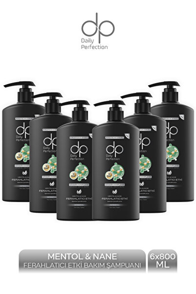 dp Daily Perfection Shampoo Menthol Refreshing Effect 800 ml X 6 Pieces