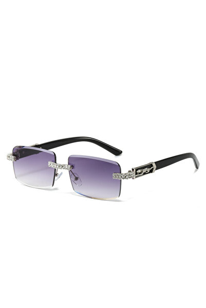 Choice5 Other gradient Gray Luxury Rhinestones Sun Glasses Women Men Party Re...