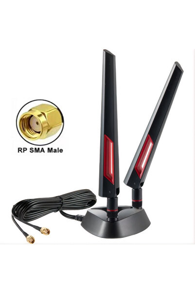 Choice RP-SMA 2M Dual Frequency Wireless WiFi Router, 5G, Network Card, Magne...