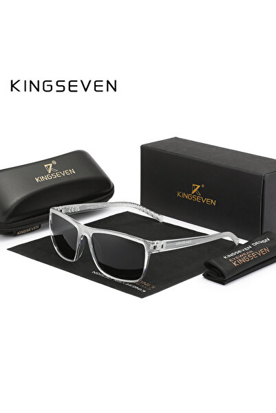 Choice نظارات شمسية كلاسيكية مربعة الشكل من KINGSEVEN 2024 للنساء، إطار شفاف ...