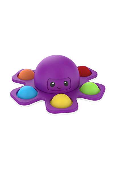 Choice Purple 1PCS New Anti Stress Push Bubble Fidget Spinner Face-Changing S...
