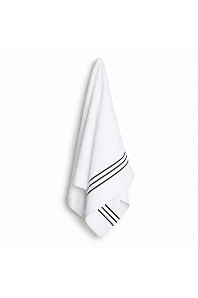 Home Harmony 3 Stripe Embroidered Head Towel