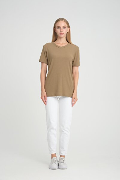 ALEXANDERGARDI V-Neck T-Shirt with Tipples Comfort Fit (E24-74602)
