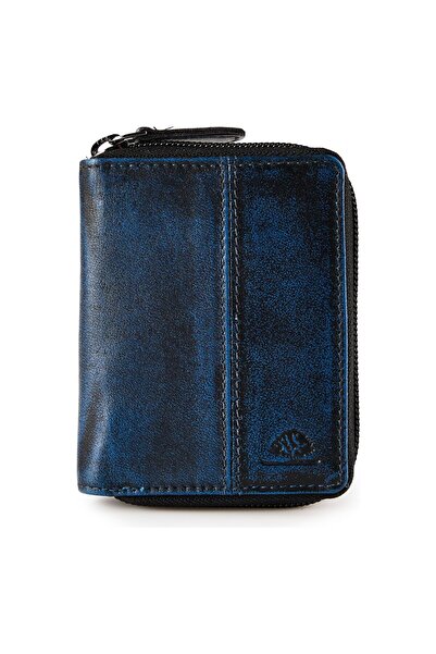 Greenburry Destressed Wallet RFID protection Leather 10.5 cm