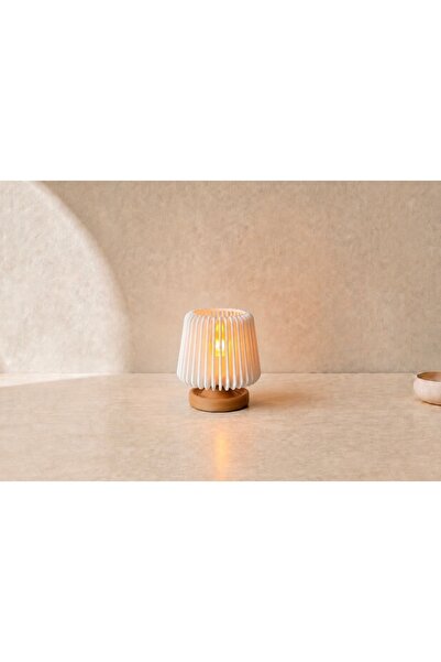 Nebron Tealight Mumluk Dekoratif Çizgili Mumluk. Masaüstü Raf Mumluk Kahve Kö...