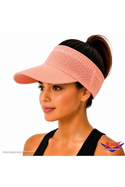 AXE SPORTSWEAR Puppy Mouth Stretchy Visor Hat Uv Sunscreen Daily Beach Tennis...