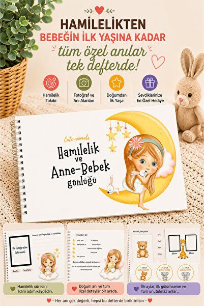 Lodos Hamilelikten Bebeğin İlk Yaşına Tüm Anılarınız Tek Defterde (Hediyelik ...