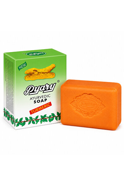 Pyary Ayurvedic Turmeric Soap 75g | Natural Vegetable Face & Body Soap | صابو...