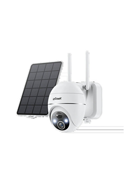 ie Geek ieGeek ZS-GX4S Solar Wi-Fi Surveillance Camera, 5MP Ultra HD, Color N...
