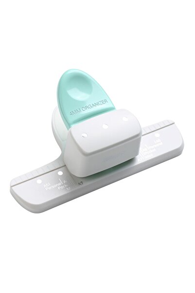 Choice WHITE Loose Leaf Hole Punch Daily Planner Adjustable 3 Hole Paper Punc...