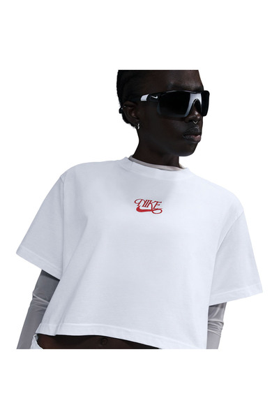 Nike W NSW SS CROP TEE IWD HF9500-100 Λευκό