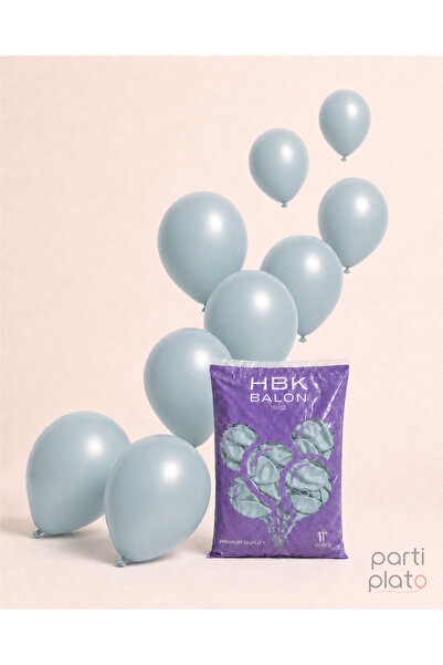 HBK Balon Pastel 11" Balon Hbk Storm Blue 100Pcs
