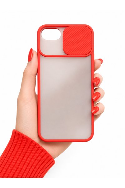 noktaks Apple iPhone Se 2022 Case Camera Slider Matte Back Surface Color Fram...