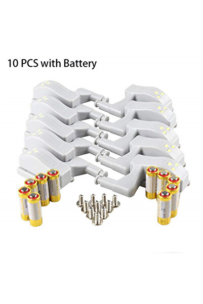 Choice Warm White with battery 10pcs LED Motion Sensor Light Cupboard Closet ...