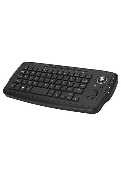 Choice Black E30 2.4GHz Wireless Keyboard with Trackball Mouse Scroll Wheel R...