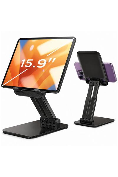 LISEN A170 Tablet Standı - Katlanabilir iPad / Tablet/Telefon Masaüstü Tutucu...