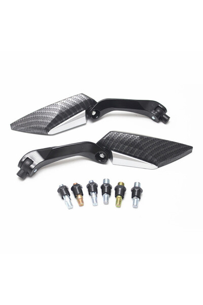 Choice1 carbon 2PCS Motorcycle RearView Mirror Motorbike 8mm 10mm Side Mirror...