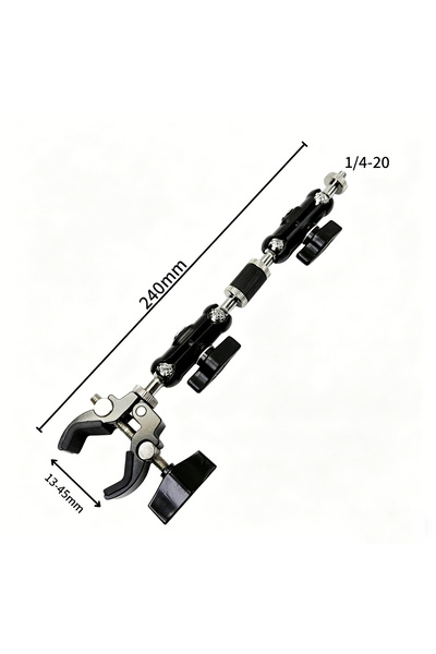 Choice1 3 For Gopro Camera Super Clamp Mount with Double Ball Head Magic Arm ...