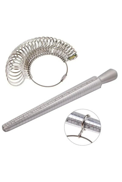 Choice1 2pcs Practical New 1/2pcs Metal Ring Sizer Guage Mandrel Finger Sizin...