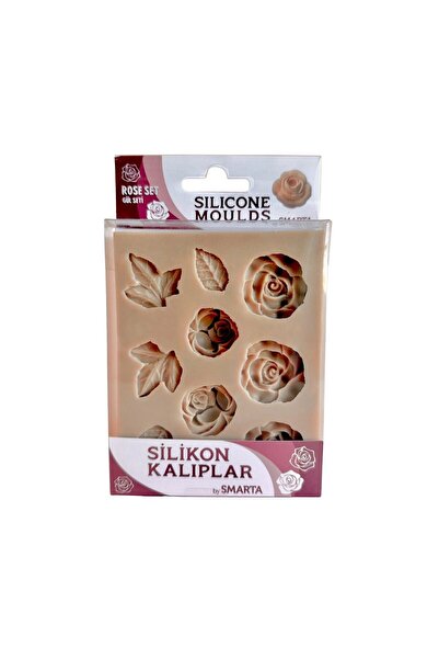 Smarta Model Hamuru Silikon Kalıp - Mobilya Süsleme - Güller SK1013045