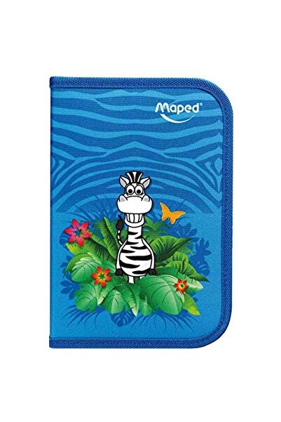 Maped Pencil Case - Full School Supplies 32 Pieces - Zebra3154149678143