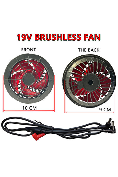 Choice1 19V Men Outdoor Summer DC Connector Electric Fan Cooling Jackets 19V ...