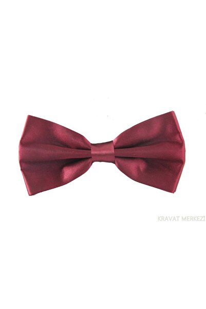 Brianze Solid Color Claret Red Bow Tie Tp-1