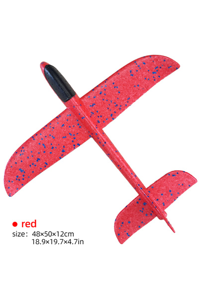 Choice16 50cm red NO LED 33/50CM Big Flash Glider Foam Plane LED Hand Throw L...