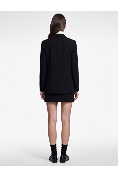 Koton Krep Kumaş Şal Yaka 3/4 Kollu Blazer Ceket