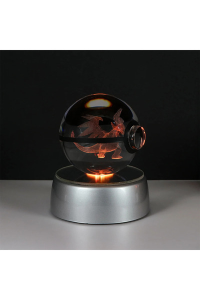 Choice20 5cm with Base Mega Charizard X Pokemon 3D Crystal Ball Pikachu Genga...