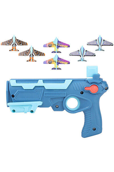 Choice4 B HOT！Airplane Launcher Bubble Catapult With 6 Small Plane Toy Funny ...