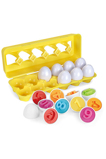 Choice numeral Montessori Baby Toys Match Egg Puzzle Geometry Matching Egg Co...