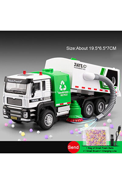 Choice1 Sweeper Car White 1:50 Scale Vacuum Sweeper Cleaning Truck Toys Cars ...