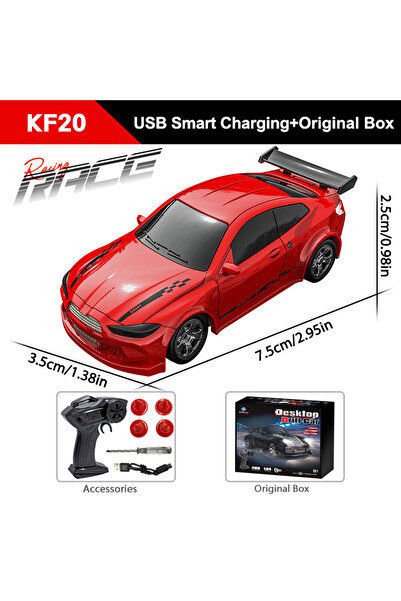 Choice سيارة KF20 الحمراء OB KF20 بمقياس 1/64 عالية السرعة للانجراف تعمل بالت...