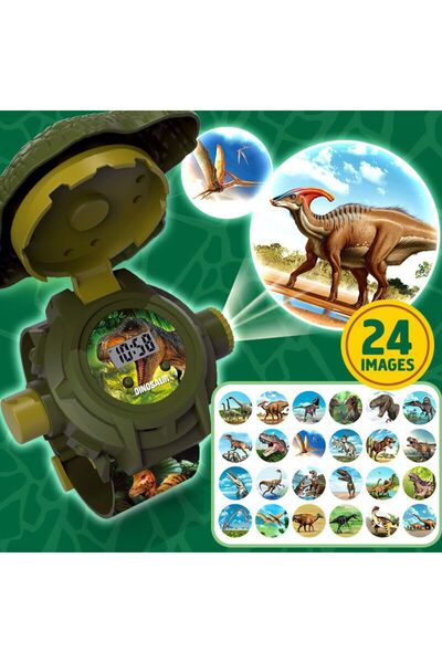 Choice 24TY-KL 24 Prehistoric Dinosaur Images Projector Children Watches for ...