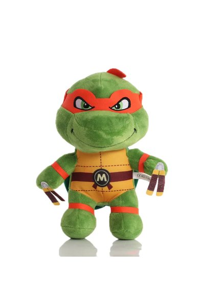 Choice دمى سلاحف النينجا القطيفة البرتقالية مقاس 25 سم، لعبة أنمي TMNT، ليو، ...