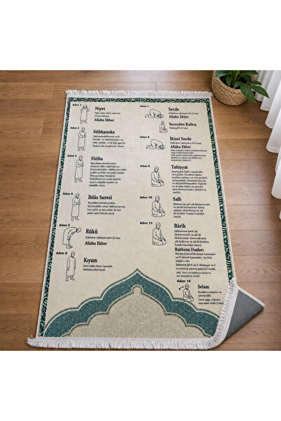iyico namaz kılmayı öğreten seccade ( YEŞİL )