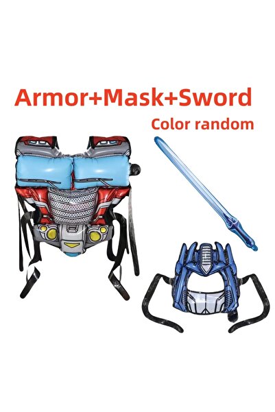 MEADE a set Children's Armored Inflatable Balloon Toy Set Boy's Birthday Gift...