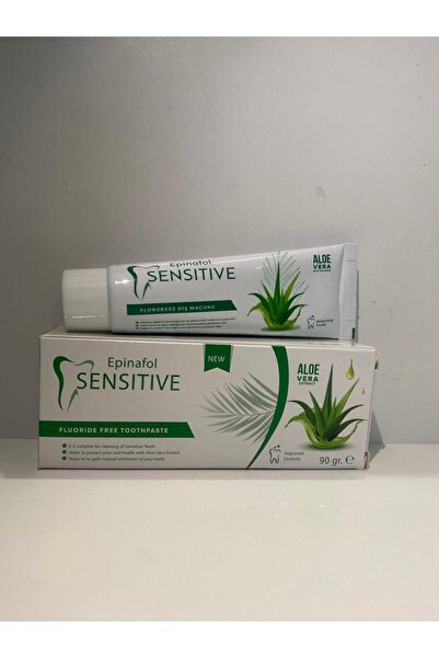 6 Adet Epinafol Sensitive Diş Macunu Florürsüz Aloe-Vera Özlü 90 Gr