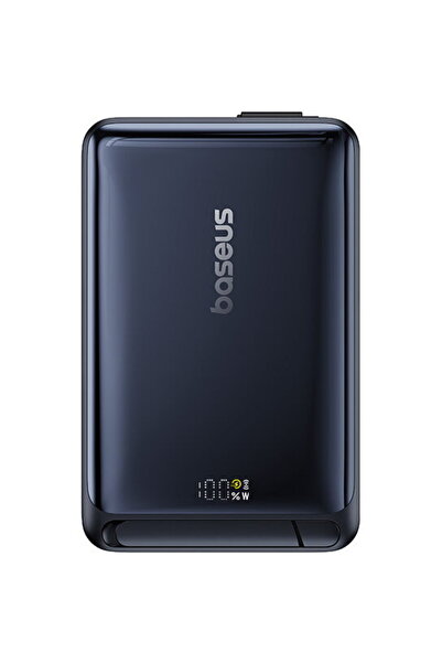Baseus Nomos Qi2 Magnetic 10,000 mAh external battery, 45W, USB-C cable, Black