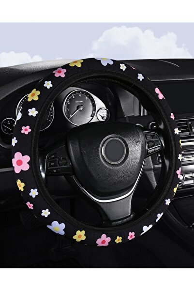 Choice small wildflowers Car Steering Wheel Cover Flowers Print Anti-slip Uni...