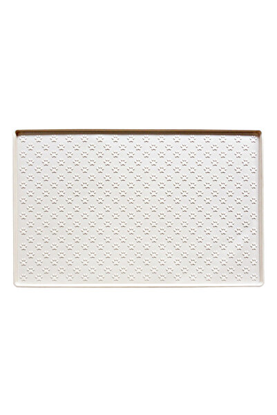 Choice8 48cmX30cm milk white-1pcs Silicone Material Dog Drinking Water and Ea...